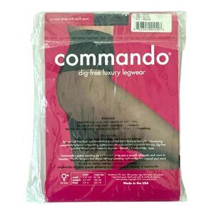 Commando 18 Denier Sheer Black Tights M | Dig-Free Waistband Legwear H10T2 | Mad